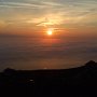 Coucher de soleil et mer de brouillard sur le Lac Léman